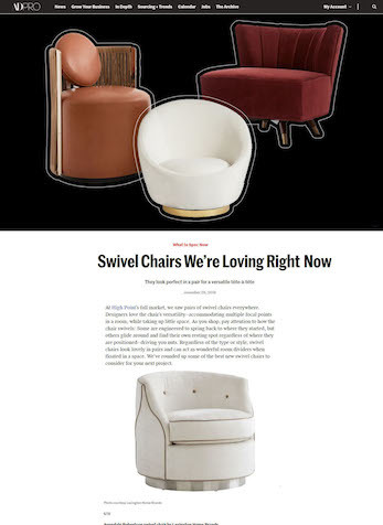Swivel Chairs We're Loving Right Now, ADPRO, November 29, 2019